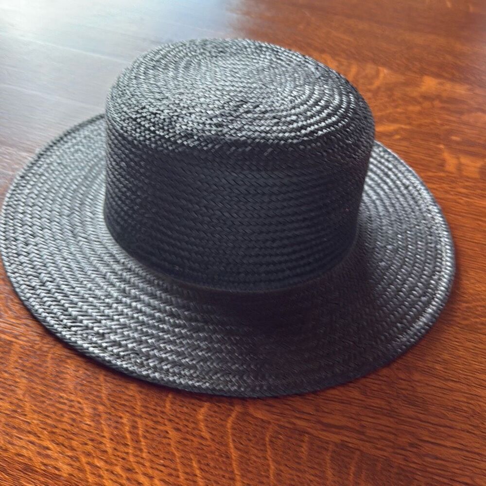 Vintage ESPIRIT Black Straw Hat Women’s Size Small - Picture 11 of 11